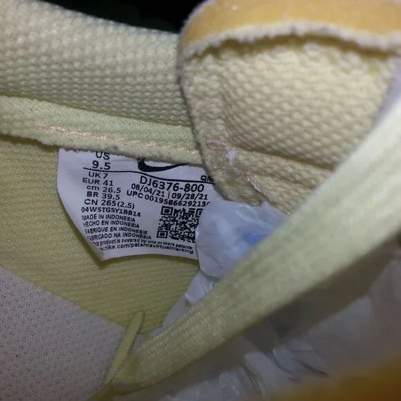 Nike Blazer Platform Shoes Next Nature Women's 9.5 Low Sneakers Yellow VNDS - Picture 14 of 14